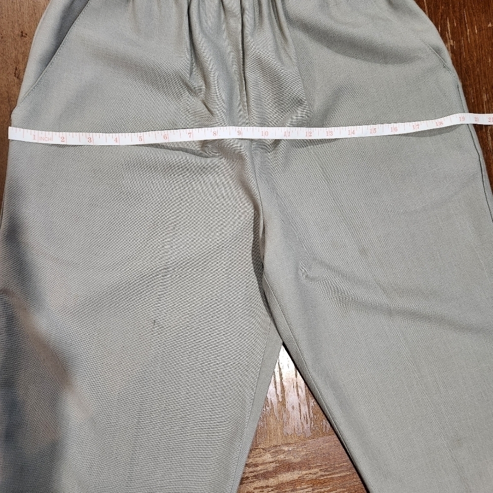 Covington Womens Tan Casing Waistband with Pockets Crop Pants Size 8P - Picture 4 of 10
